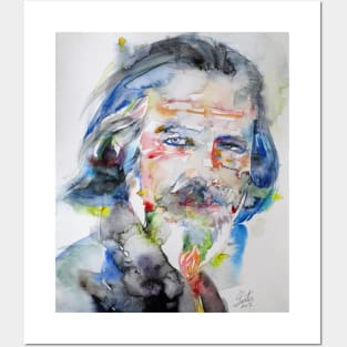 ALAN WATTS - watercolor portrait.3 Posters and Art